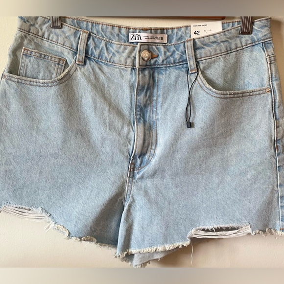 ZARA HIGH RISE DENIM SHORT - D1003